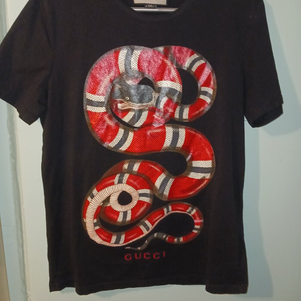 Authentic GUCCI Kingsnake T Shirt Womans XXL